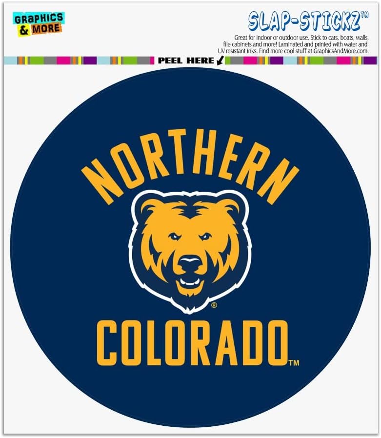Northern Colorado Bears Logo Automotive Car Window Locker Circle Bumper Sticker