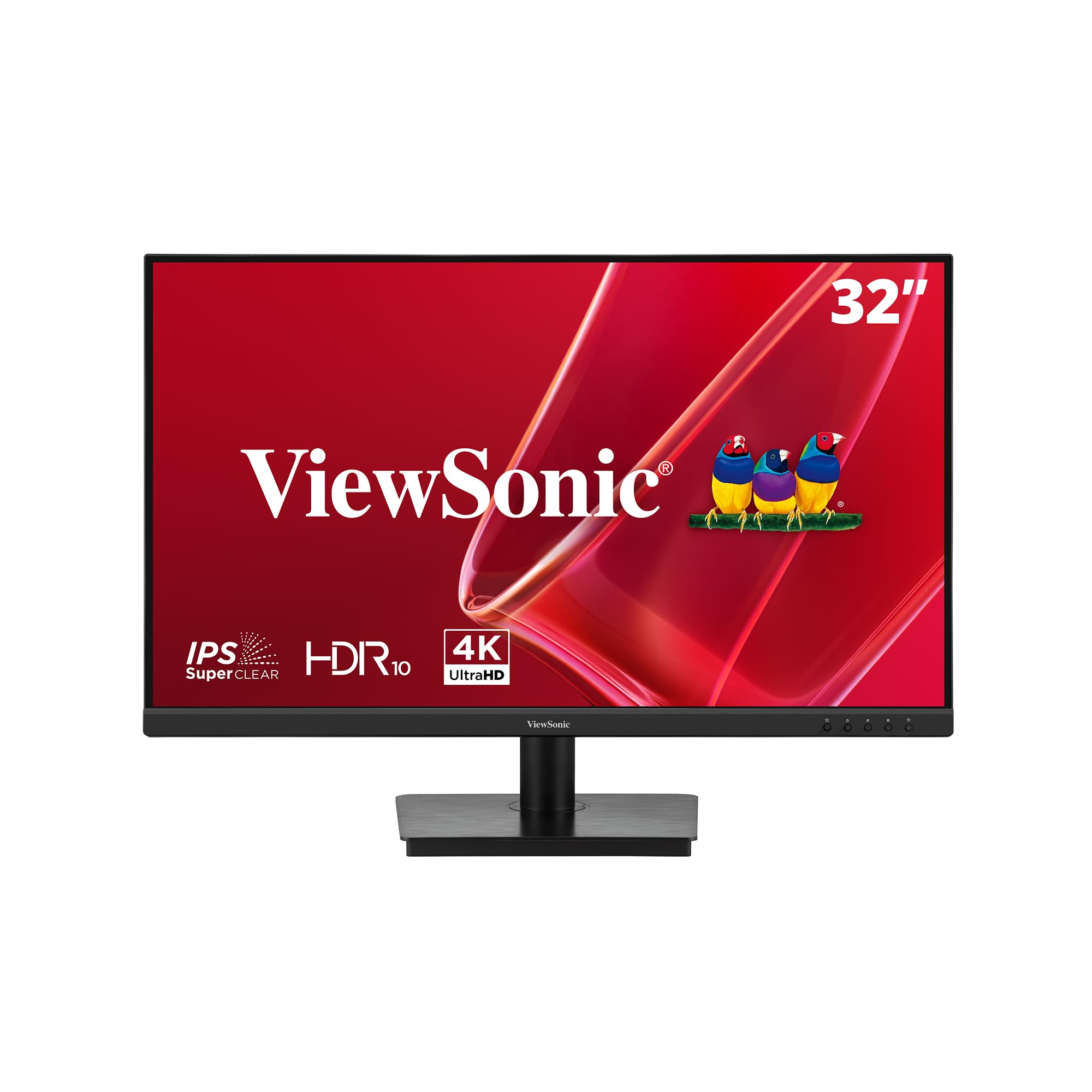 ViewSonic VA3208-4K-HD PC Monitor 32 Pulgadas 4K UHD 3840 x 2160, VA, 104% sRGB, 60Hz, HDR10, Sin marco, Sin parpadeo, 2 x HDMI 2.0, DP, Garantía de 2 años
