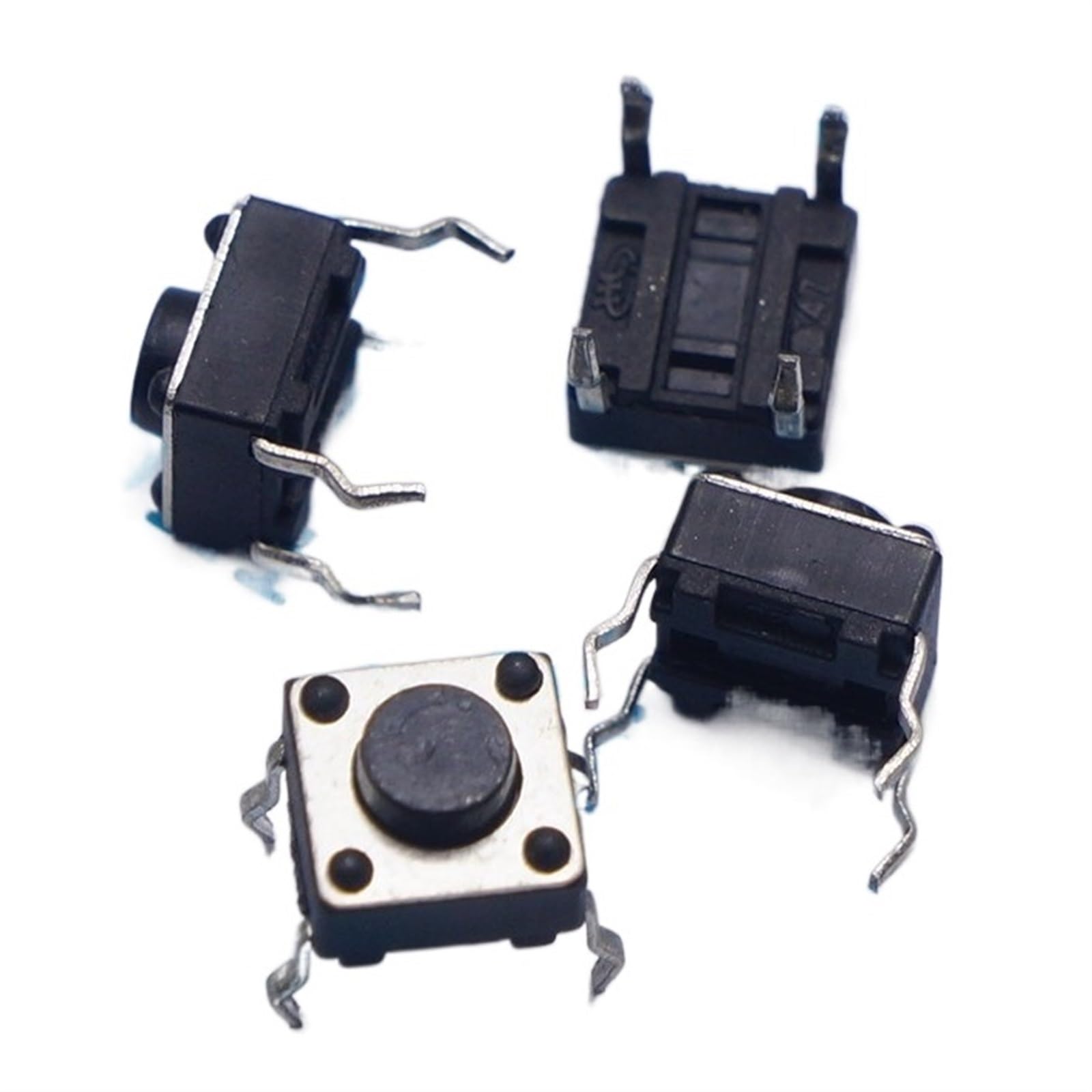Bouton Tactile Marche/Arrêt 6x6x5mm à broches renforcées pour montages électroniques de précision