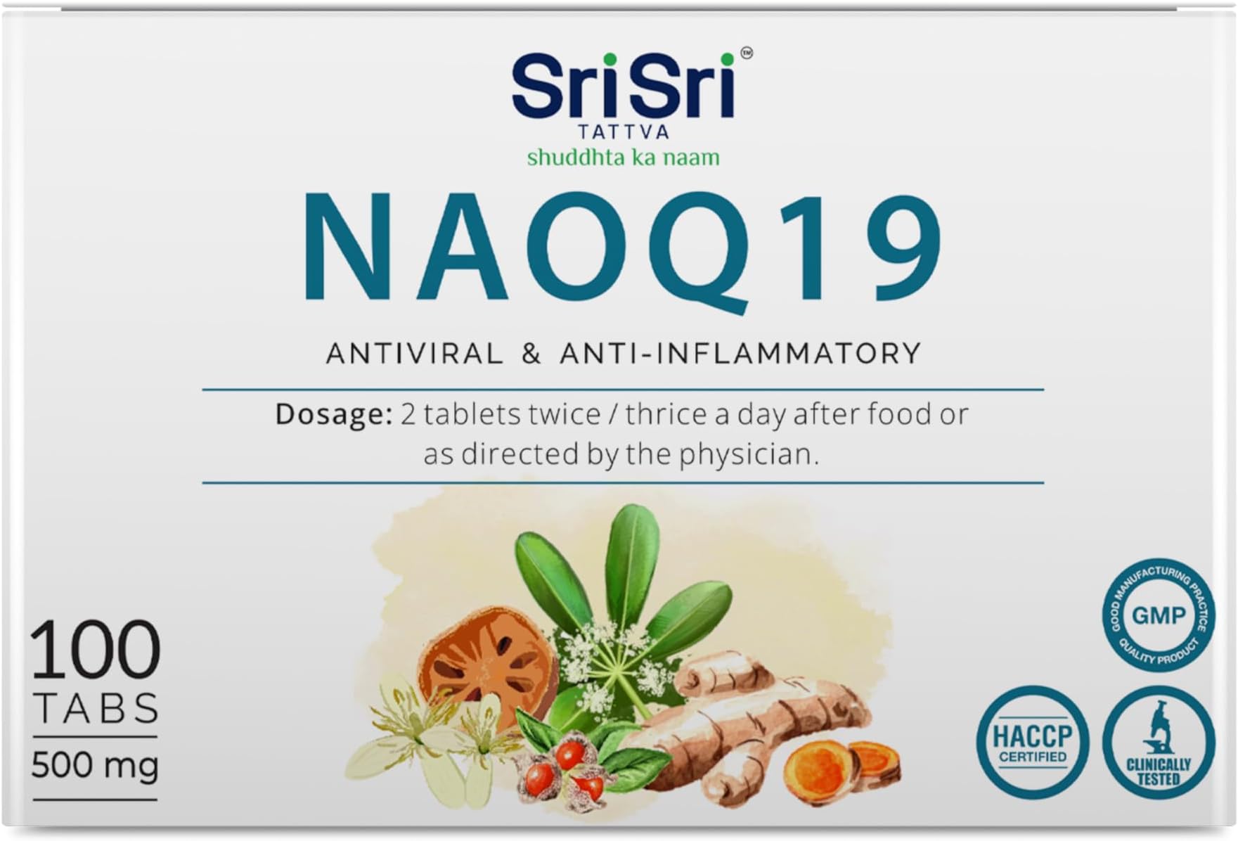 NAOQ19 - Anti Viral,10 Strips x 10 Number|500mg, 60 grams