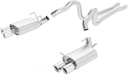 Borla 140499 Touring Cat-Back Sistema de escape para Ford Mustang Shelby GT500