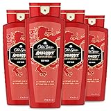 Old Spice Men's Body Wash, Swagger Scent, Red Collection 16 Fl Oz (Pack of 4)