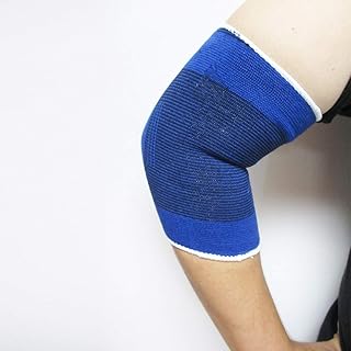 2 Elbow Wrap Support Brace Elastic Compression Sleeve Tennis Sports Pain Relief