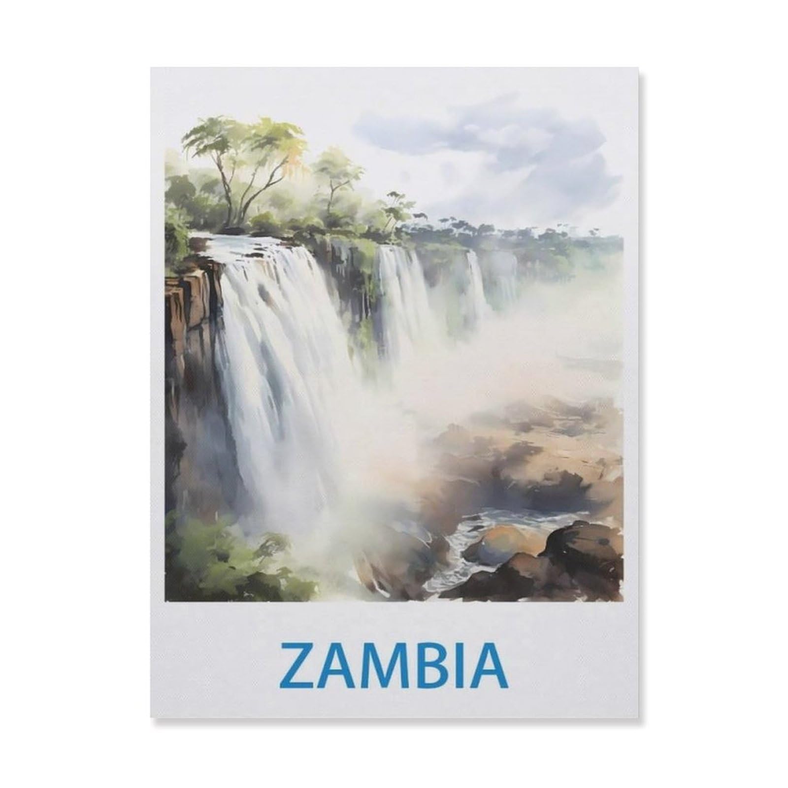 Zambia，Funny Toilet Poster Sign, Vintage Metal Tin Sign, Bathroom Poster, Bathroom Decor, Home Wall Decor Art Tin Sign Plaque(30x40cm）12x16 inch-EG64