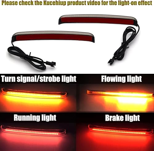 Miniatura 4 de Saddlebag - Luz trasera de 32 luces LED, luz de señal de giro secuencial para Har-ley Tour-ing Street Gil-de Road Gil-de Road K-ing Elec-tra Gli-de