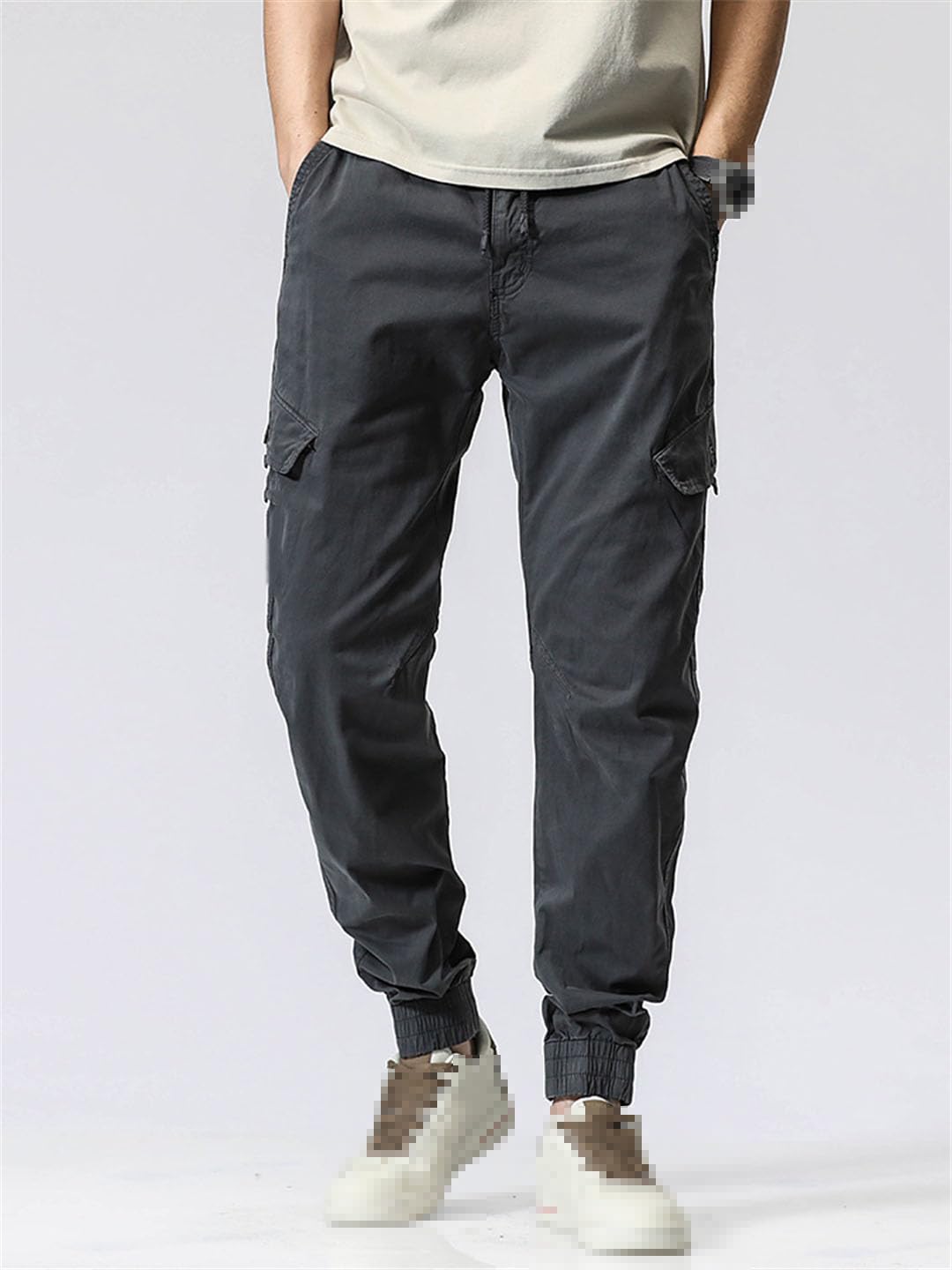 Vogrtcc Pantalones Cargo para Hombre, con Múltiples Bolsillos, De Algodón Elástico, Informales, Militares, Tácticos