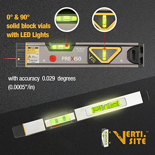 PREXISO 2-in-1 Laser Spirit Level