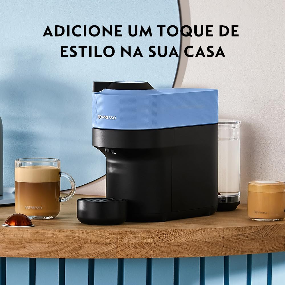 Nespresso Vertuo Pop Pacific Blue 220V Coffee Maker