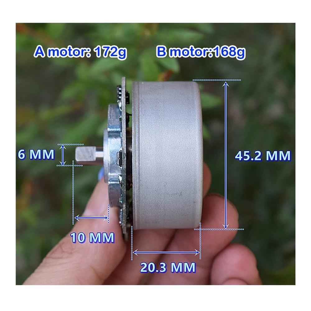 POWTAXBJGD Handheld Camera Model Pan and Tilt Multi axis 1806 brushless Electronic Starter 370KV NdFeB Strong Magnet(Silvery)