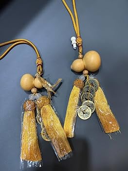 Amazon.co.jp: 風水置物 ひょうたん 五帝銭 中国結び ナチュラル