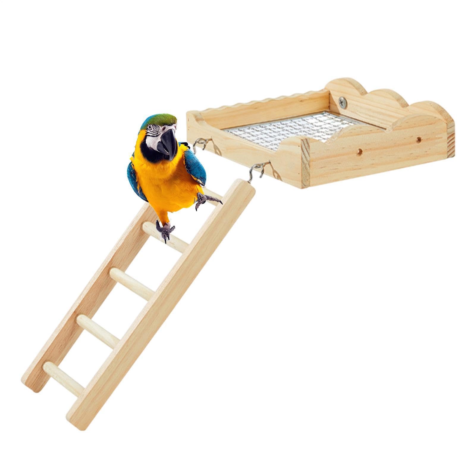Générique Échelle pour Oiseaux en Bois Jouet avec Échelle d'Escalade