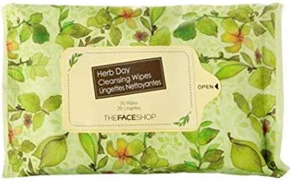 The Face ShopHerb Day Cleansing Wipes (20 wipes)