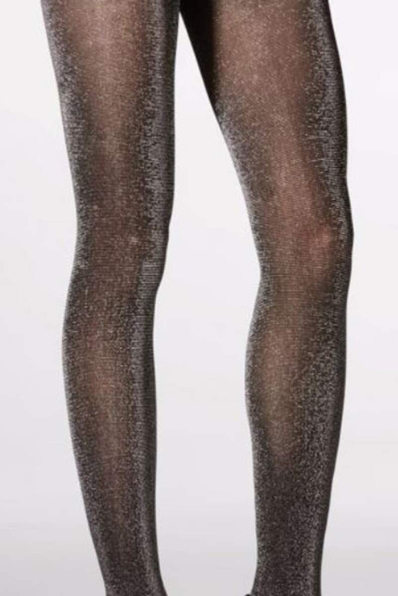 Mondor 5379 Pearl Gray Semi Opaque Tights w/Lurex (10-14)