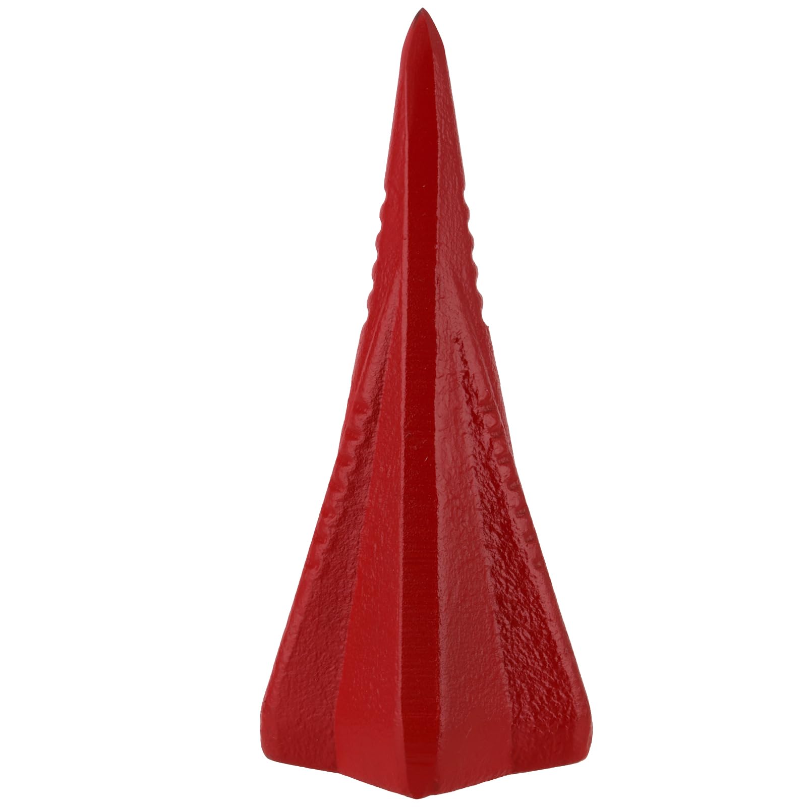 Lot de 2 cales à fendre de bois diamantées de 2 tailles, 1,6 kg, 2,3 kg, 4 directions en acier, cale à 4 voies pour fendre le bois, rouge