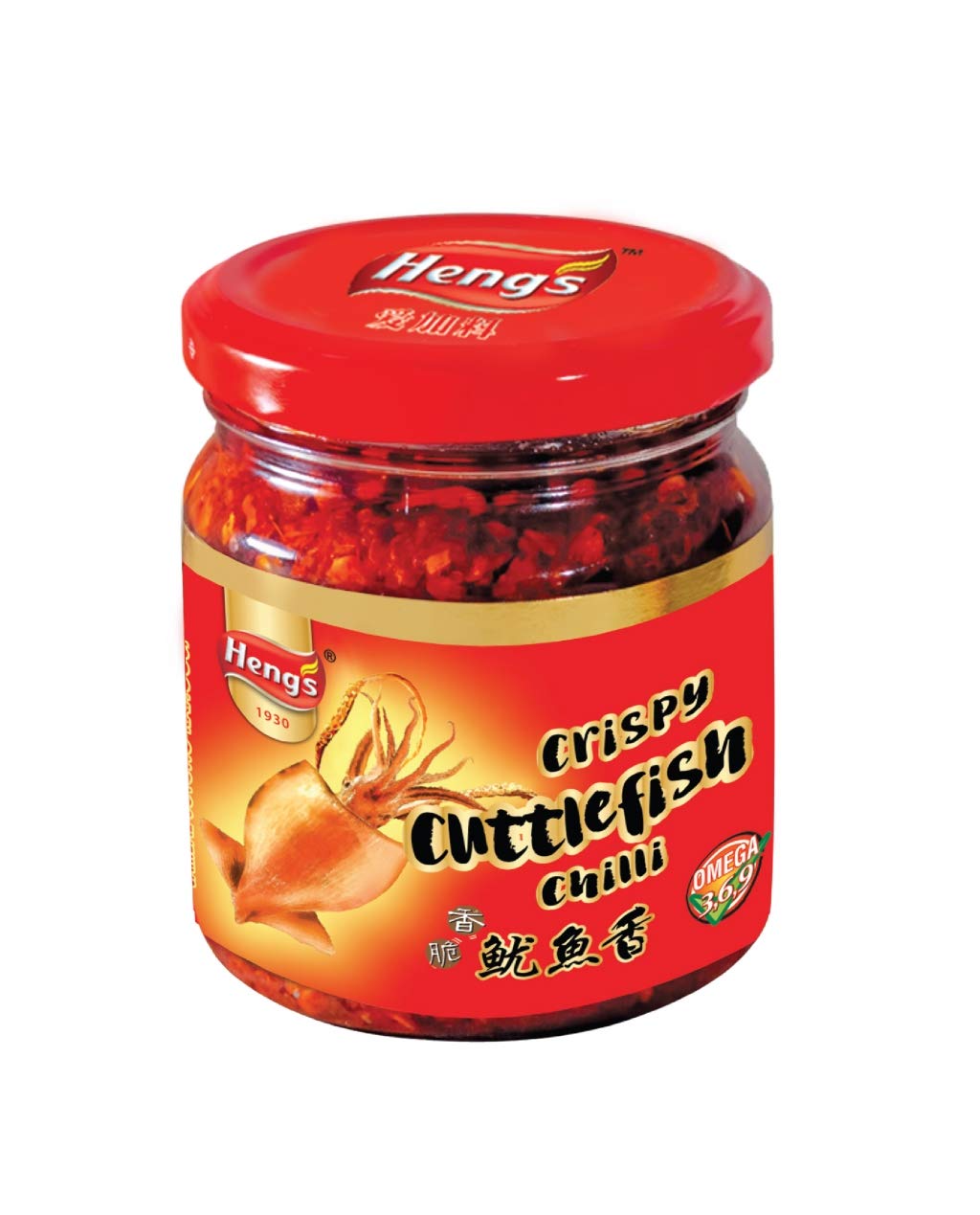 Heng's Crispy Cuttlefish Chilli, in Oil - 180g
