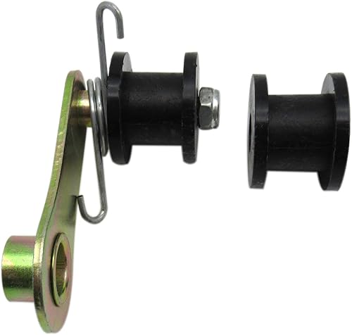 JEM & JULES Tensor de cadena resistente con resorte para 110 cc 125 cc 140 cc Dirt Pit Pro Dirt Bike 4 ruedas negro