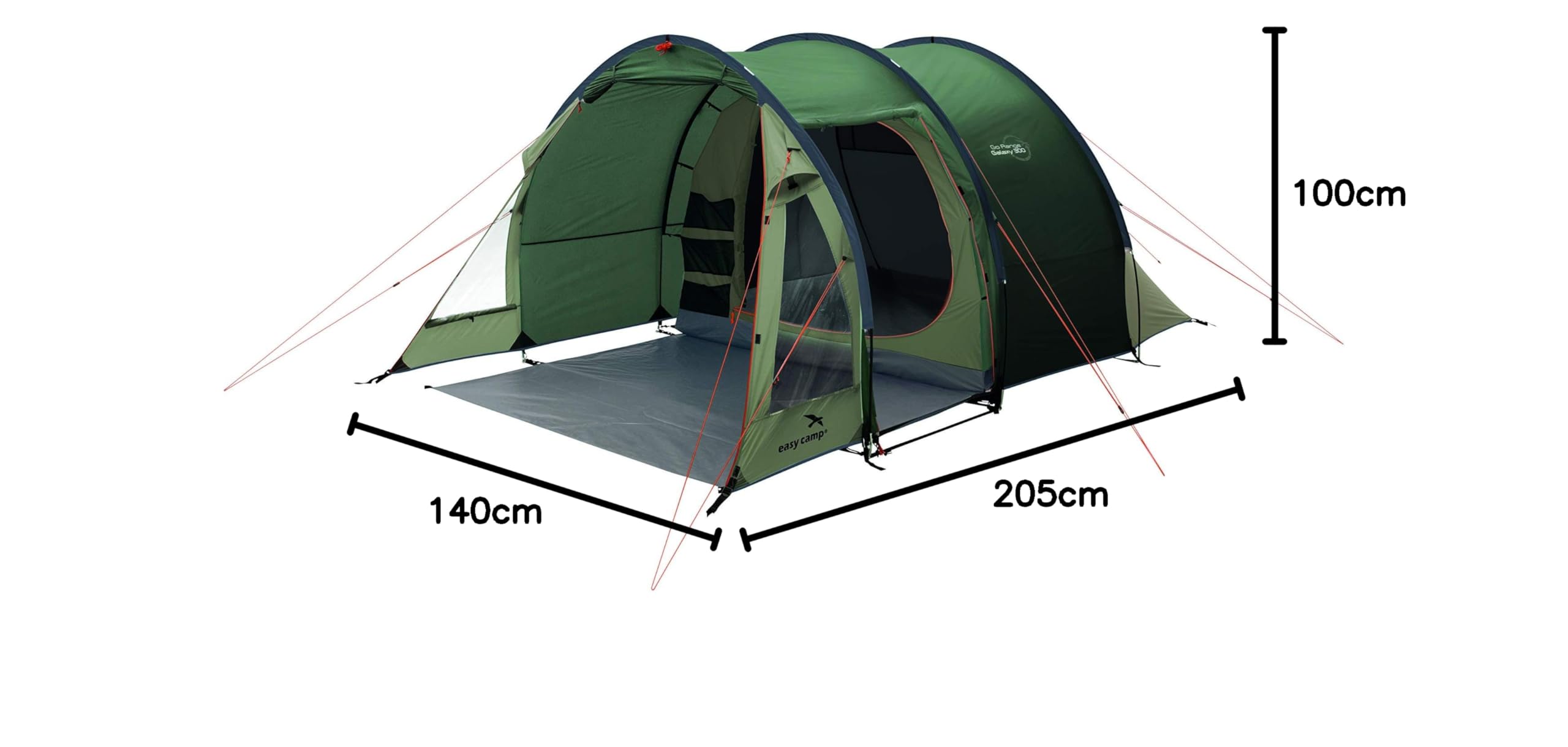 Easy Camp Galaxy 300 namiot, zielony, 230 x 350 cm