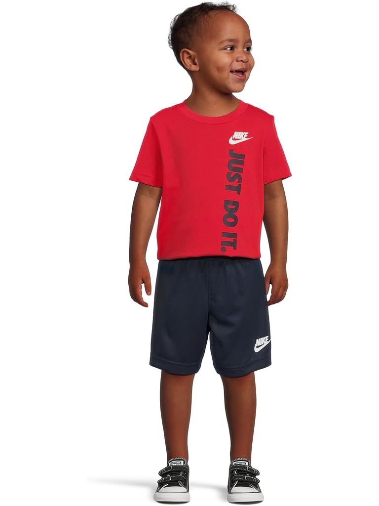 Navy Nike Sportswear Gfx Mesh Short Set (Toddler)