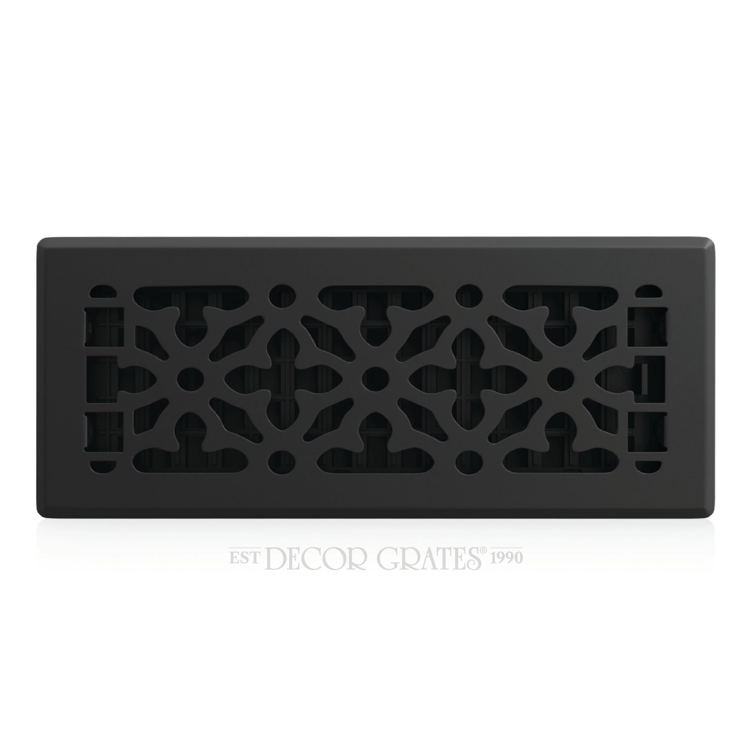 Decor Grates Textured Black Finish Agh412-Blk Floor Register, Black