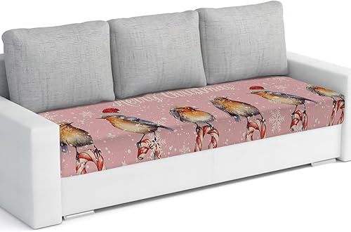 Miniatura 8 de Fundas de cojín elásticas para sofá, diseño de árbol de Navidad, seccional, individual, en forma de T, protector para muebles con parte inferior