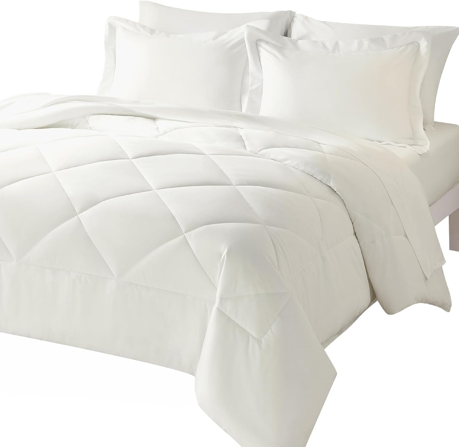 CozyLux King Comforter Set with Sheets 7 Pieces Bed in a