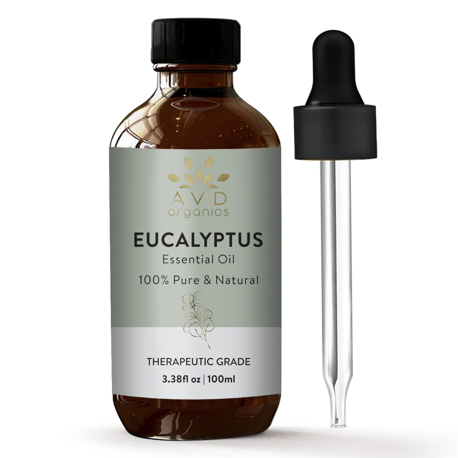 Eucalyptus Essential Oil 100ml | 100% Natural and Pure USDA Organic Eucalyptus Oil | Diffuser Aromatherapy Skin & Hair | 3.38fl oz