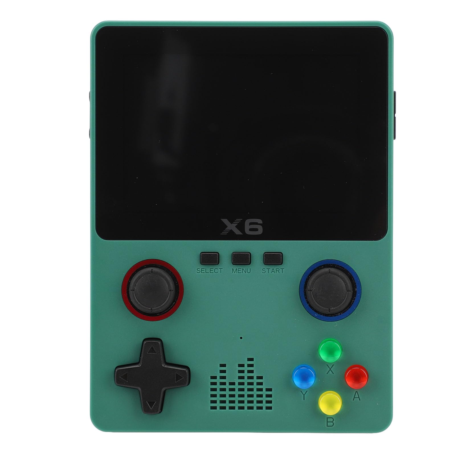 Sxhlseller Handheld-Retro-Spielekonsole mit 32-GB-Karte, 3,5-Zoll-IPS-HD-Bildschirm, Dual-Rocker für Erwachsene, 2000-mAh-, 6 Stunden Spielzeit (Green)