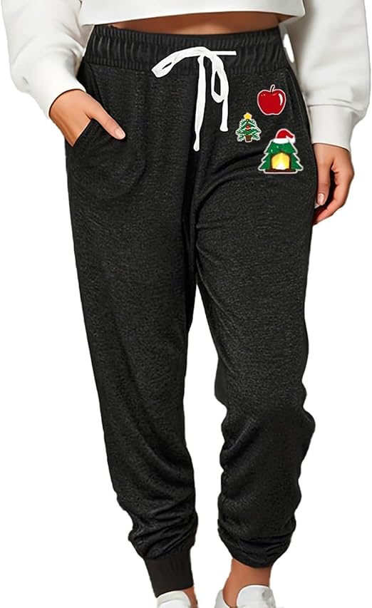 Women Baggy Sweatpants with Pockets Lounge Womens Pajama Pants Female Trouser