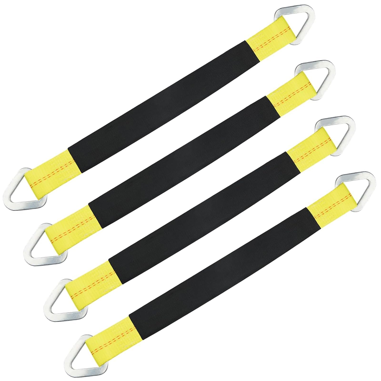 XSTRAP pasek na oś 91 x 5 cm, z tuleją ochronną i pierścieniem D do zabezpieczenia transportu samochodu, paski do mocowania osi - 1,511 kg, pojemność 10 000 sztuk wytrzymałości na rozerwanie