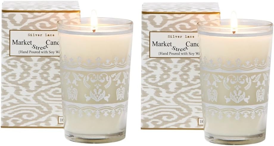 Silver Moroccan Soy Wax Candle, 10.5 oz, Fig (2)
