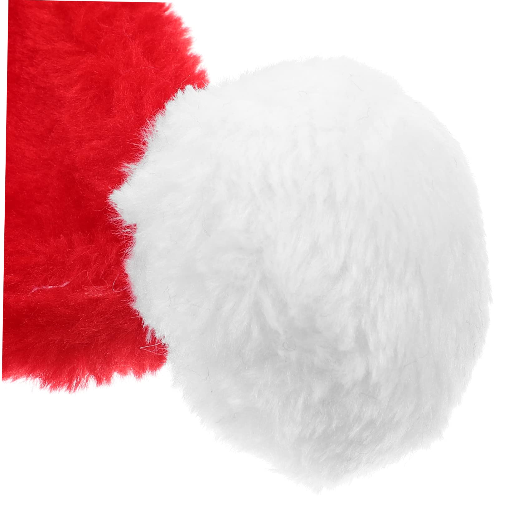 Cabilock 5 Piezas Gorro De Papá Noel De Felpa Gorros De Santa Navideños Sombreros Para Hombres Gorro De Papa Noel Para Sombrero De Navidad De Peluche Gorros Navideños Rojo Felpa Corta