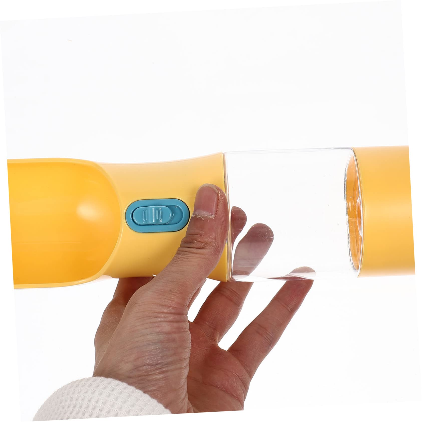Botella de Agua para Mascotas Portátil 400ml para Perros y Gatos de PP y Silicona