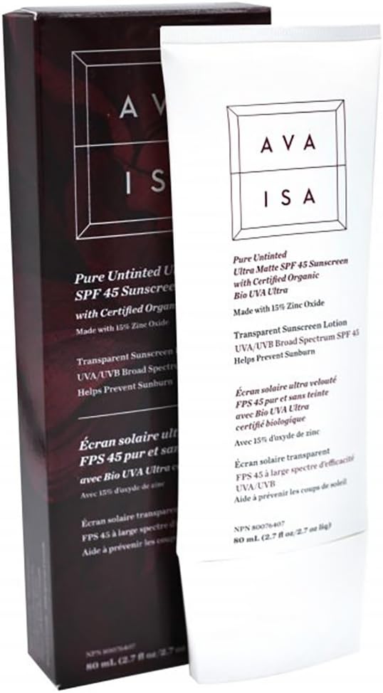 CyberDERM Natural Ava Isa Pure Untinted Facial Sunscreen SPF 45