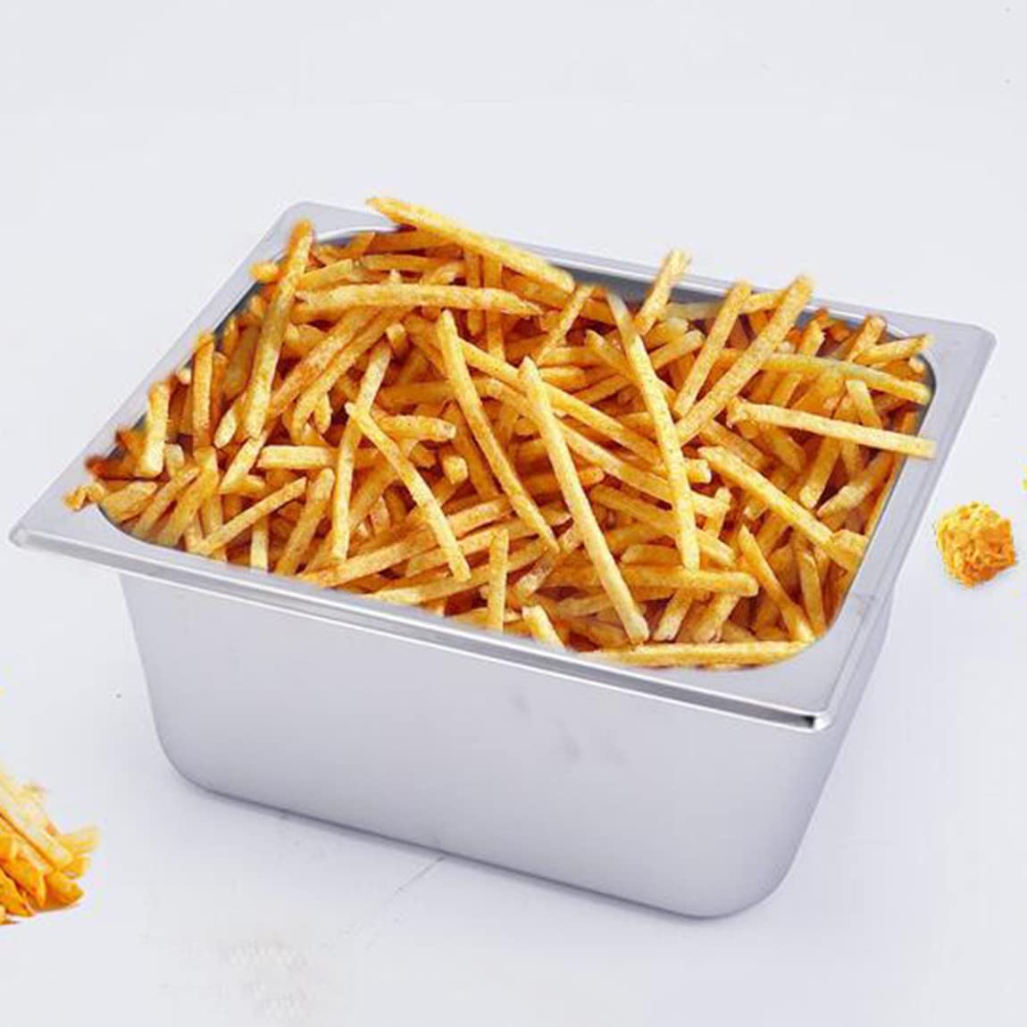Friggitrice professionale a gas GPL in acciaio inox, con cestello e coperchio, grande capacità 10L/20L, acciaio inox 304 per uso alimentare, per ristoranti commerciali, cucine domestiche, DoubleC