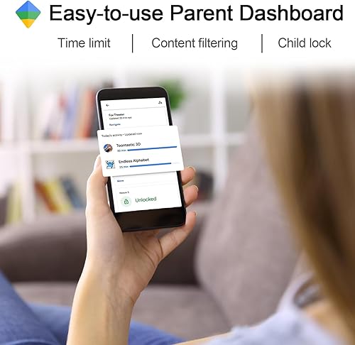 Miniatura 2 de Tableta para niños, tableta de 10 pulgadas para niños con gamepad inalámbrico, Android 12, tableta de control parental de 2 GB+32 GB para niños