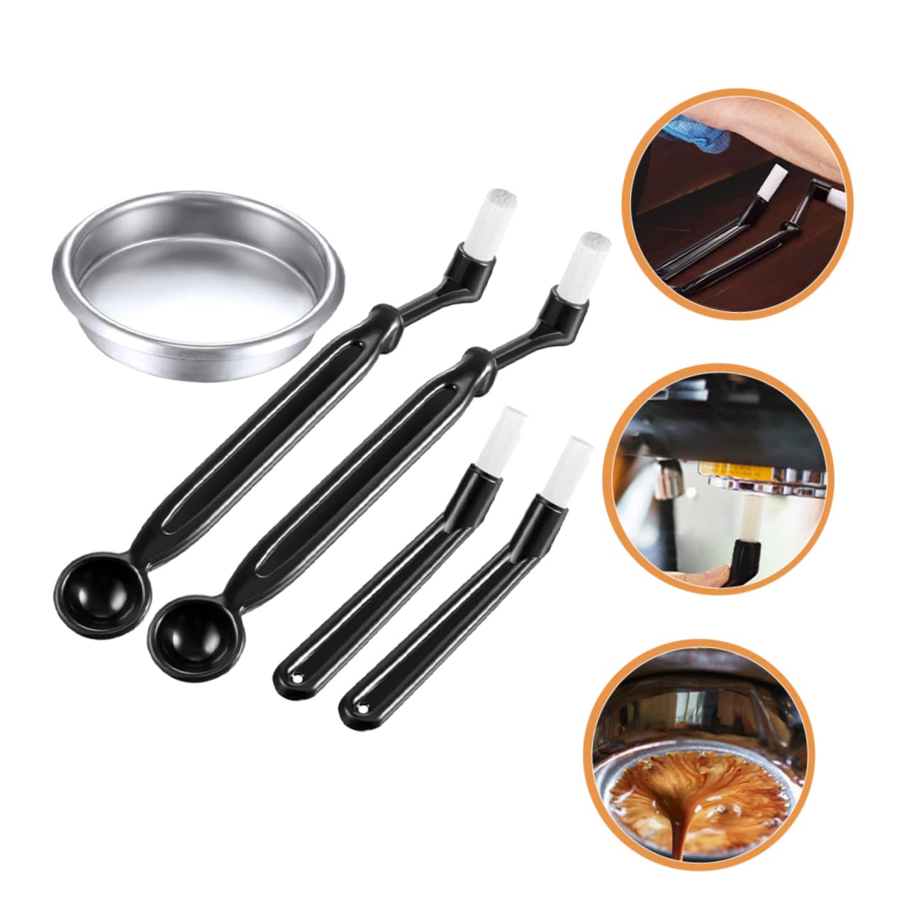 DOITOOL 15 Uds Cepillo De Limpieza Para Máquina De Cepillo Para Cepillo Para Cafetera Kit De Accesorios Para Espresso Cepillo De Extracción De Herramientas Para Espresso