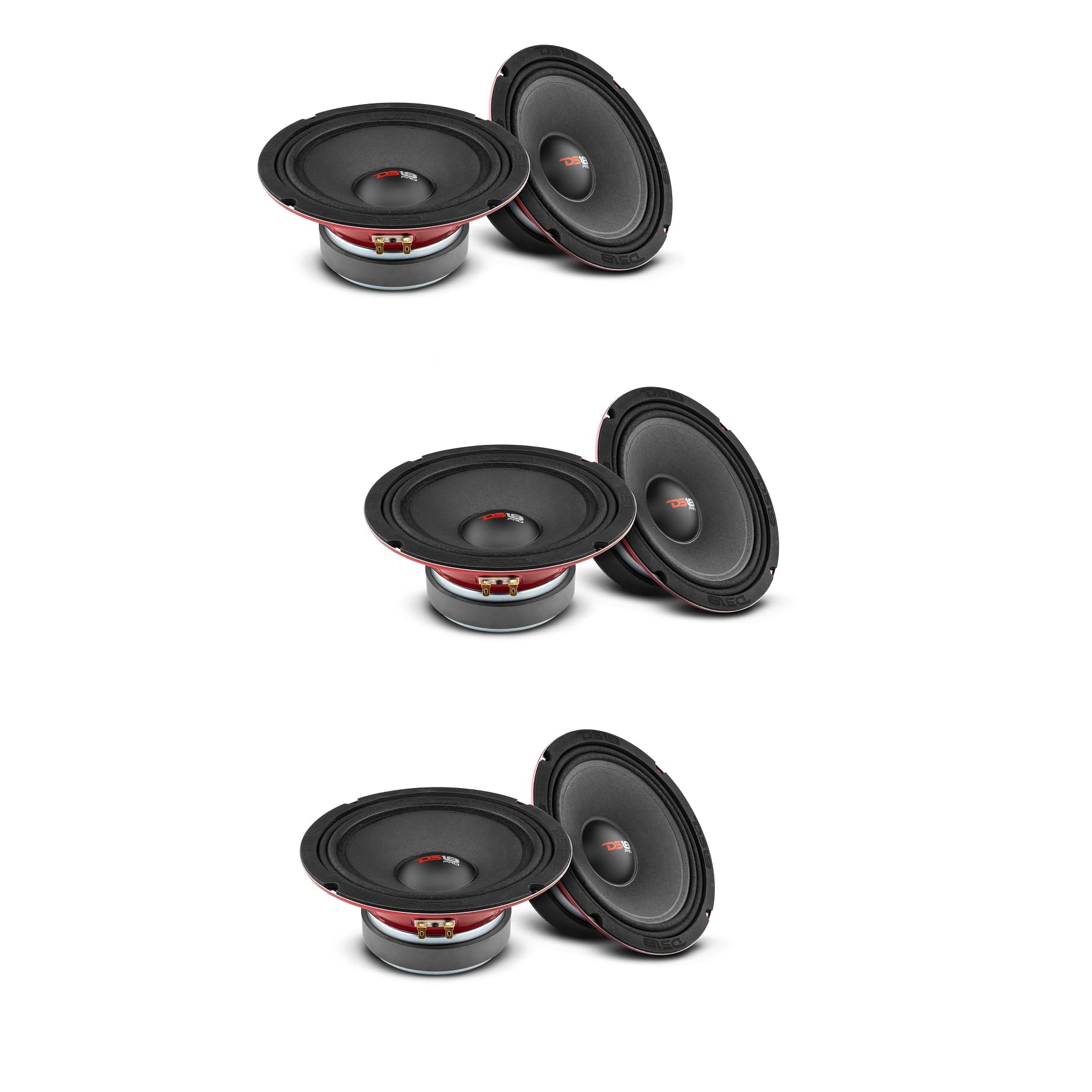 (6) DS18 PRO-X8MSE 3300W 8" Midrange Full Range Speakers Loud Sealed Back 8 Ohm
