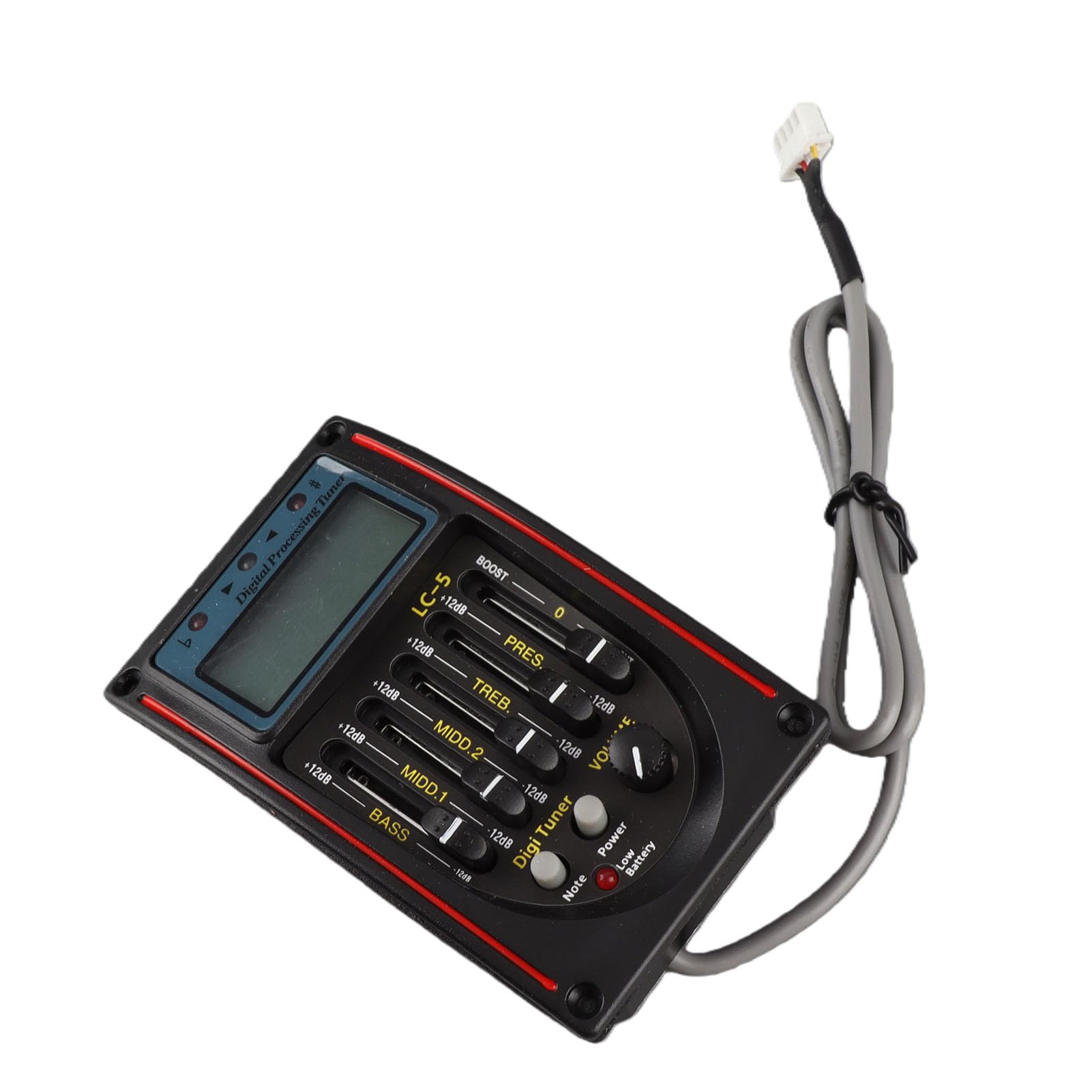 Préampli Guitare Acoustique 5 Bandes EQ LC 5, Remplacement du Préampli Guitare avec Contrôle du Volume Réel