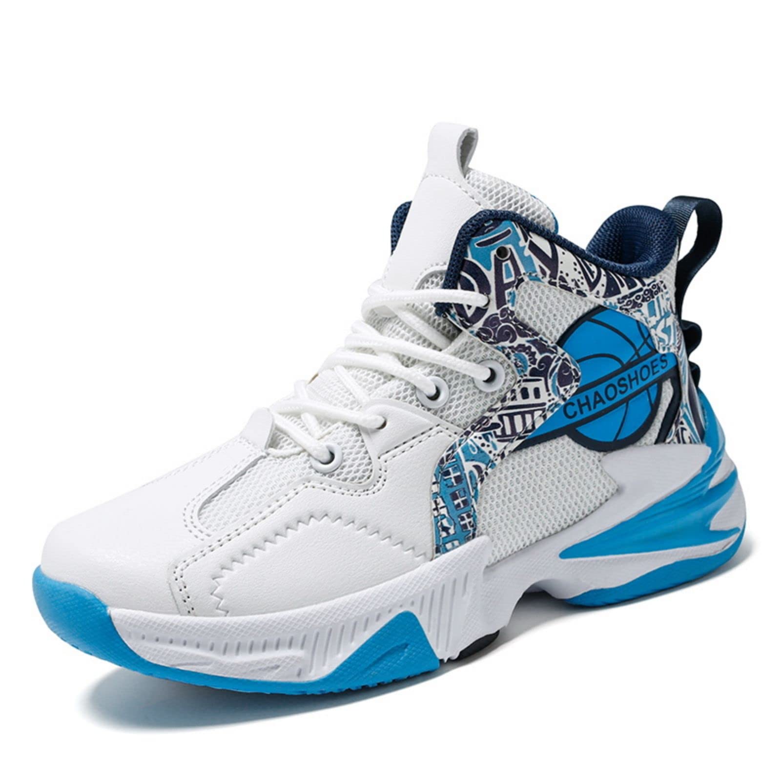 Ucilxi Fashion Anti-Slip wear-Resistant Sports Basketball Shoes Blue