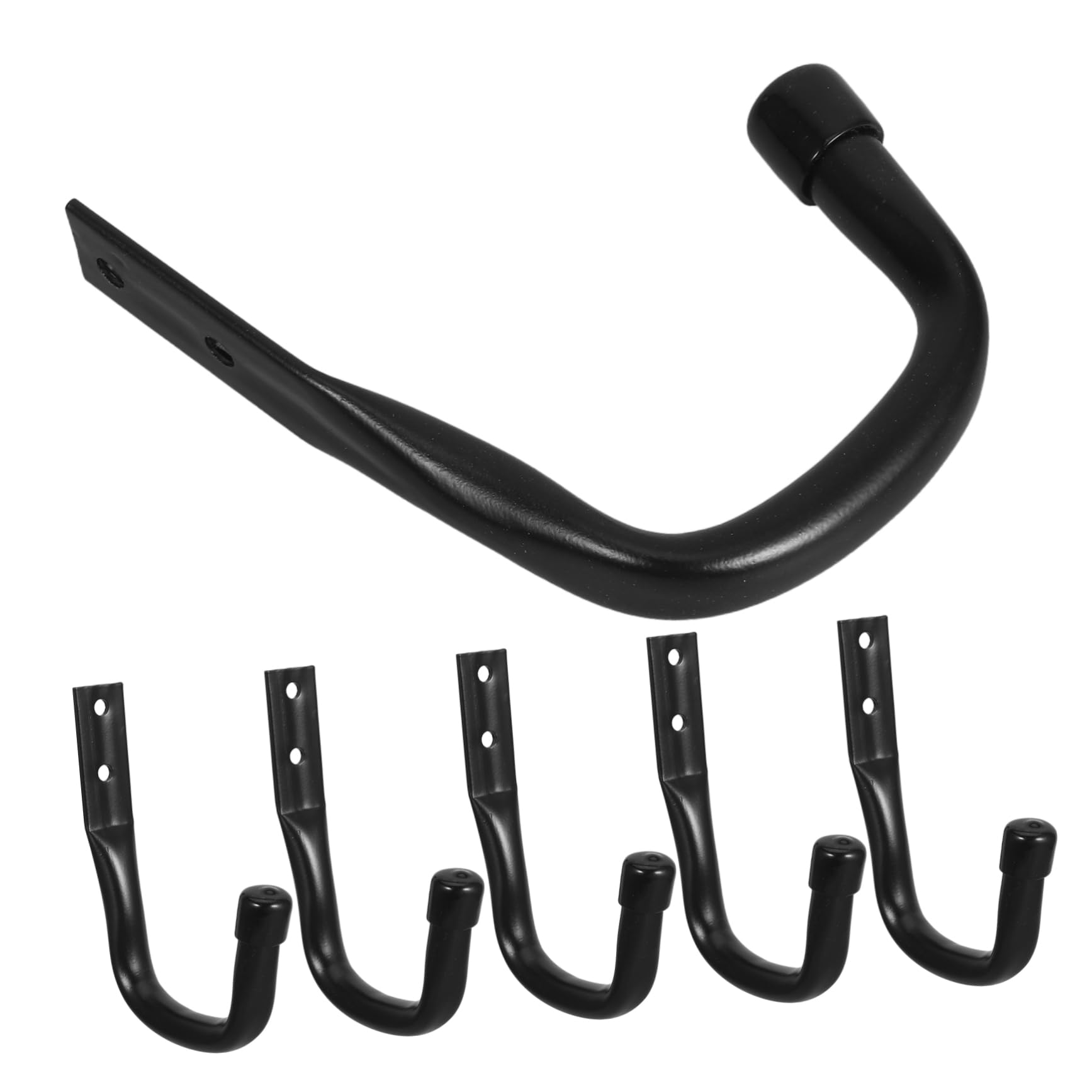 Ciieeo 6pcs Heavy Duty Garage Hooks Wall Mount Utility Organizer for Tools Hose Ladder Storage Weather Resistant Design Quick Setup Aesthetic Structure for Efficient Garage Management