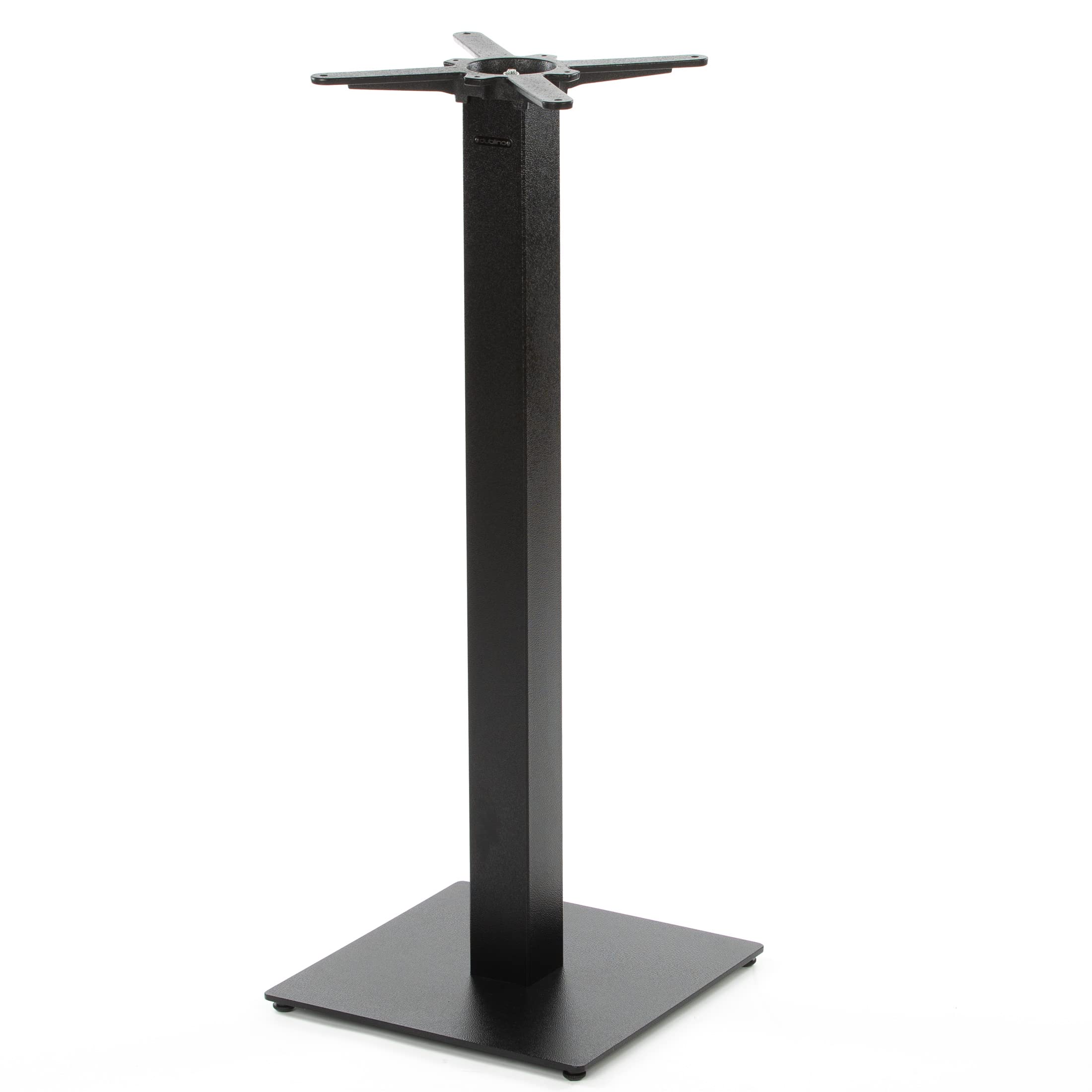 Premium Stehtischgestell Metall - PJ7588/110 | schwarz | Höhe 108 cm | Bodenplatte 43x43 cm | max. Tischplattengröße 70x70 cm | Ideal für Stehtische