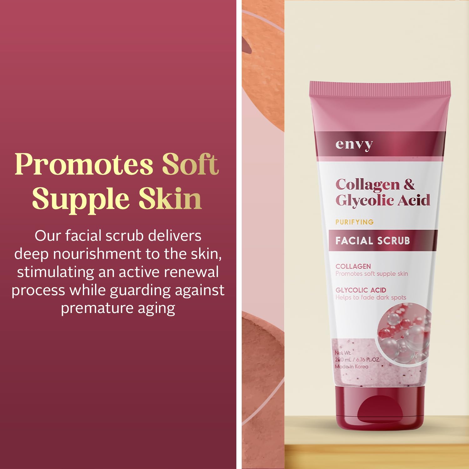 Envy Scrub viso (collagene e acido glicolico)