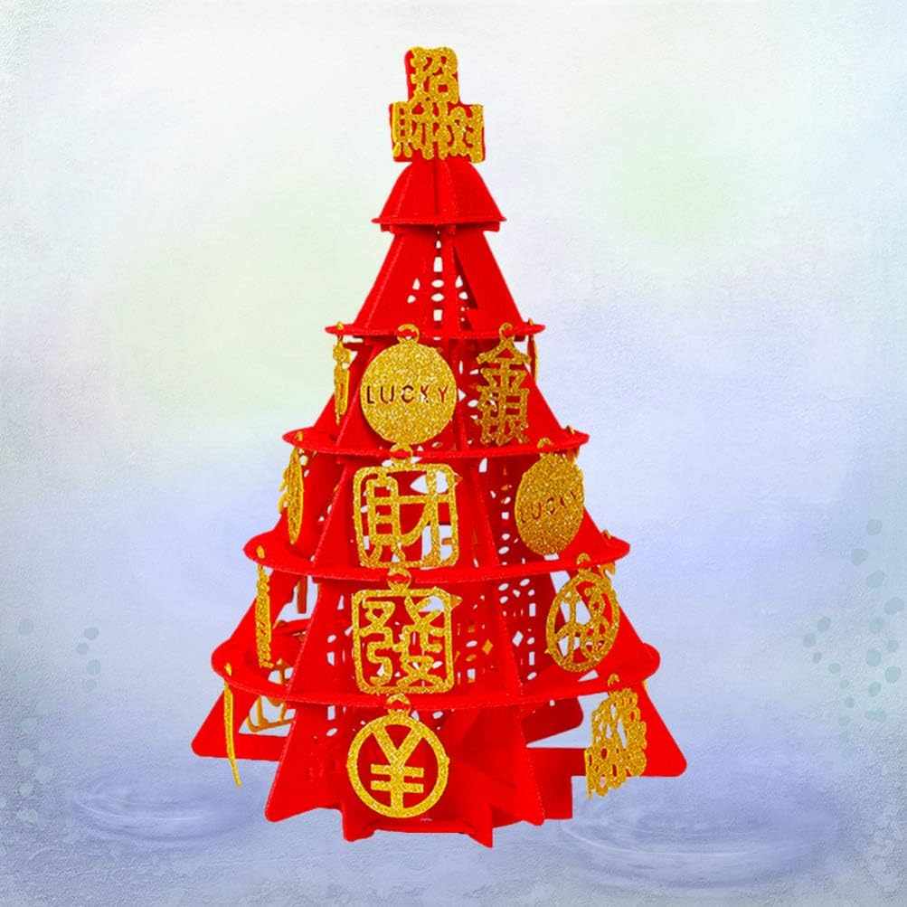 Amazon Com Amosfun 2020 Chinese New Year Decorations Fortune Money Tree Spring Festival Lunar New Year Table Centerpieces Decorations Large Home Kitchen