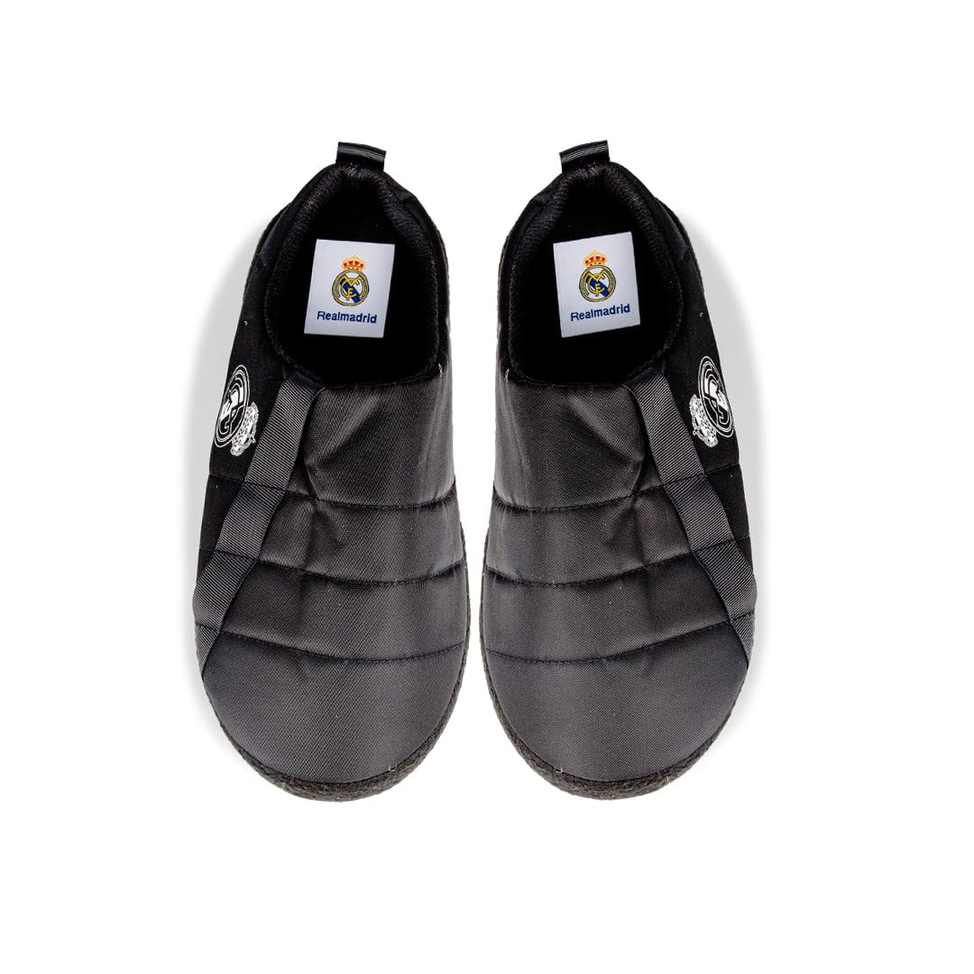 MARPEN SLIPPERS, Zapatillas Real Madrid CF Oficiales Licenciadas Acolchadas para Hombre o Mujer, Zapatillas de Casa y Viaje