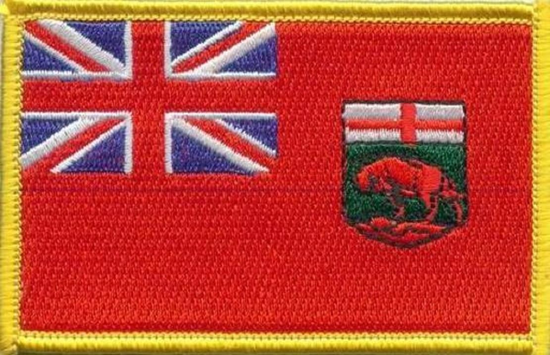 Canadian Province Flag Patch, Measures 3.50" x 2.25", Canadian Province Embroidered Iron On or Sew On Flag Patch Emblems 20 Patch Options Available (Complete Canadian Province Set)