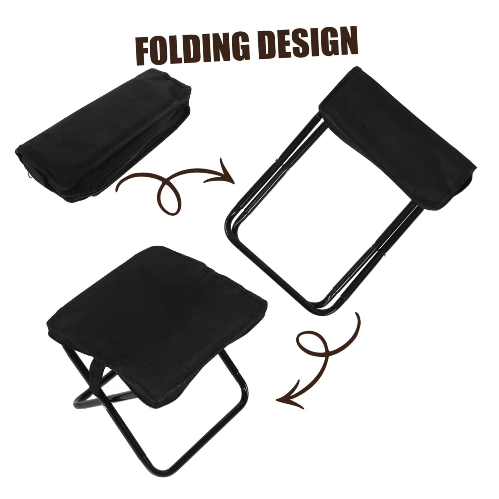 Sgabello Portatile Completamente Pieghevole Per Esterni Sgabello Pieghevole Portatile Multifunzionale Adatto Escursionismo e Picnic