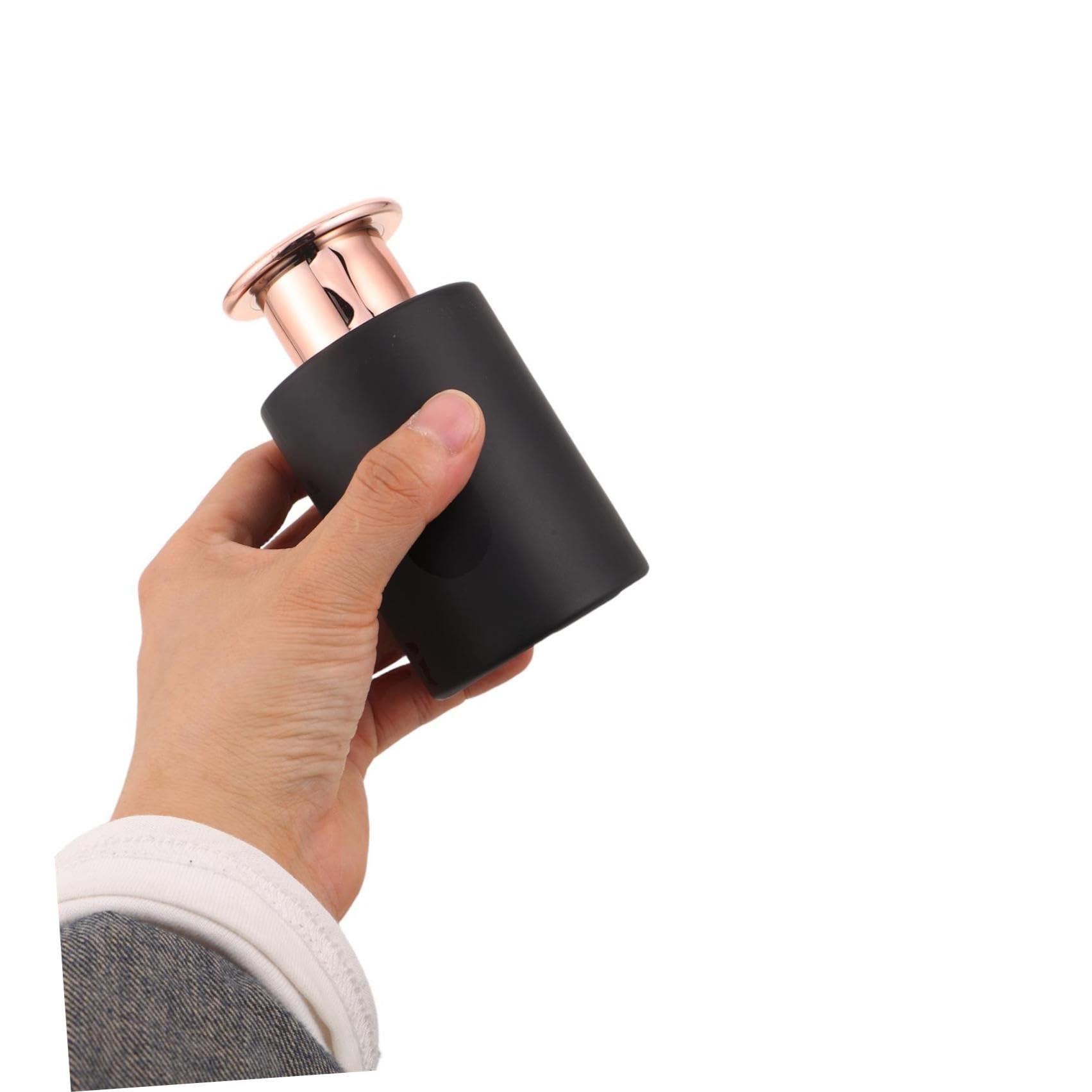 PRETYZOOM 4 Pezzi Diffusore Aromi Vetro 120ml Tappo a Fungo Nero, Ricaricabile e Preserva Autenticità Profumo, per Casa e Creazioni Fai-da-Te