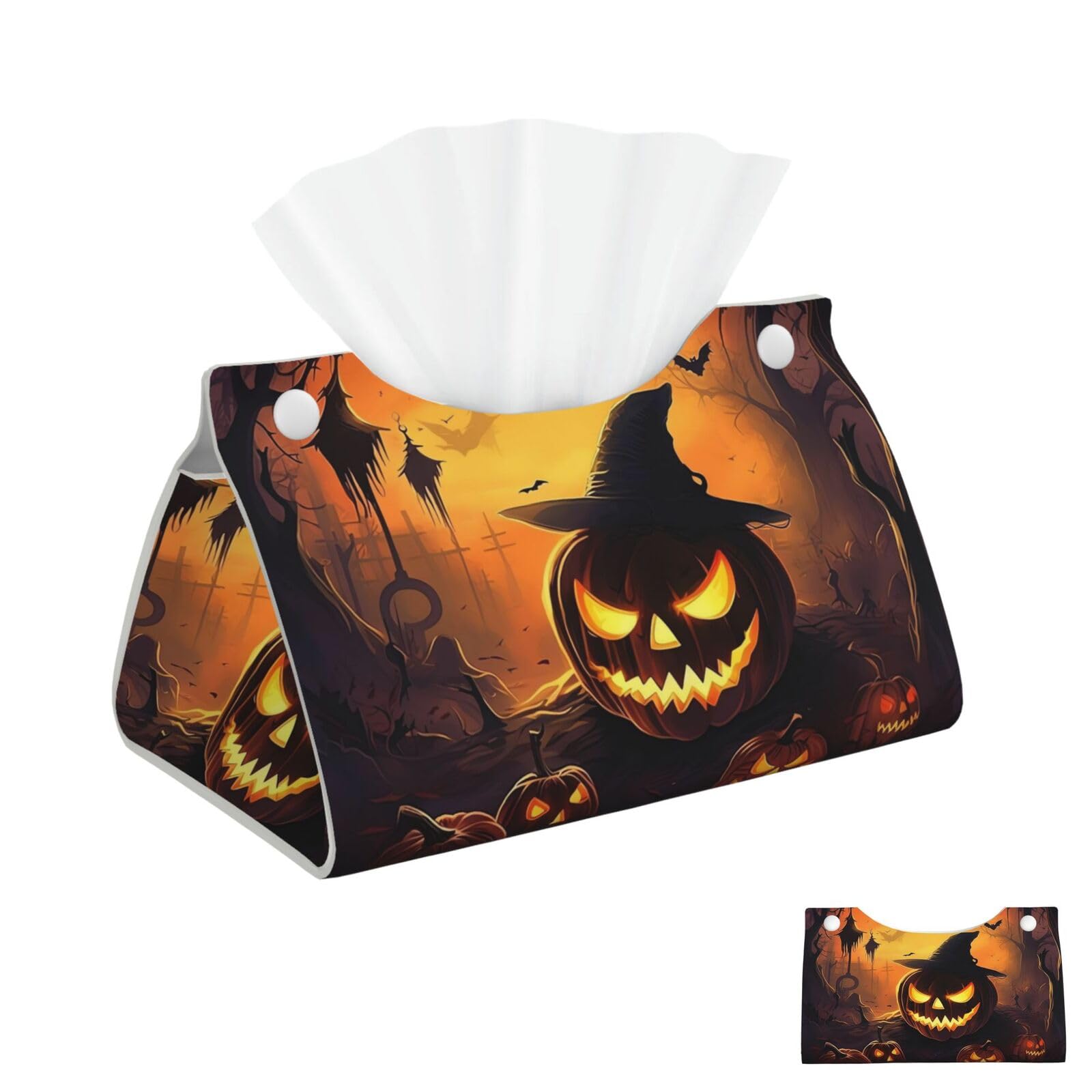 Halloween Tissue Box Cover Square Cube Boxes