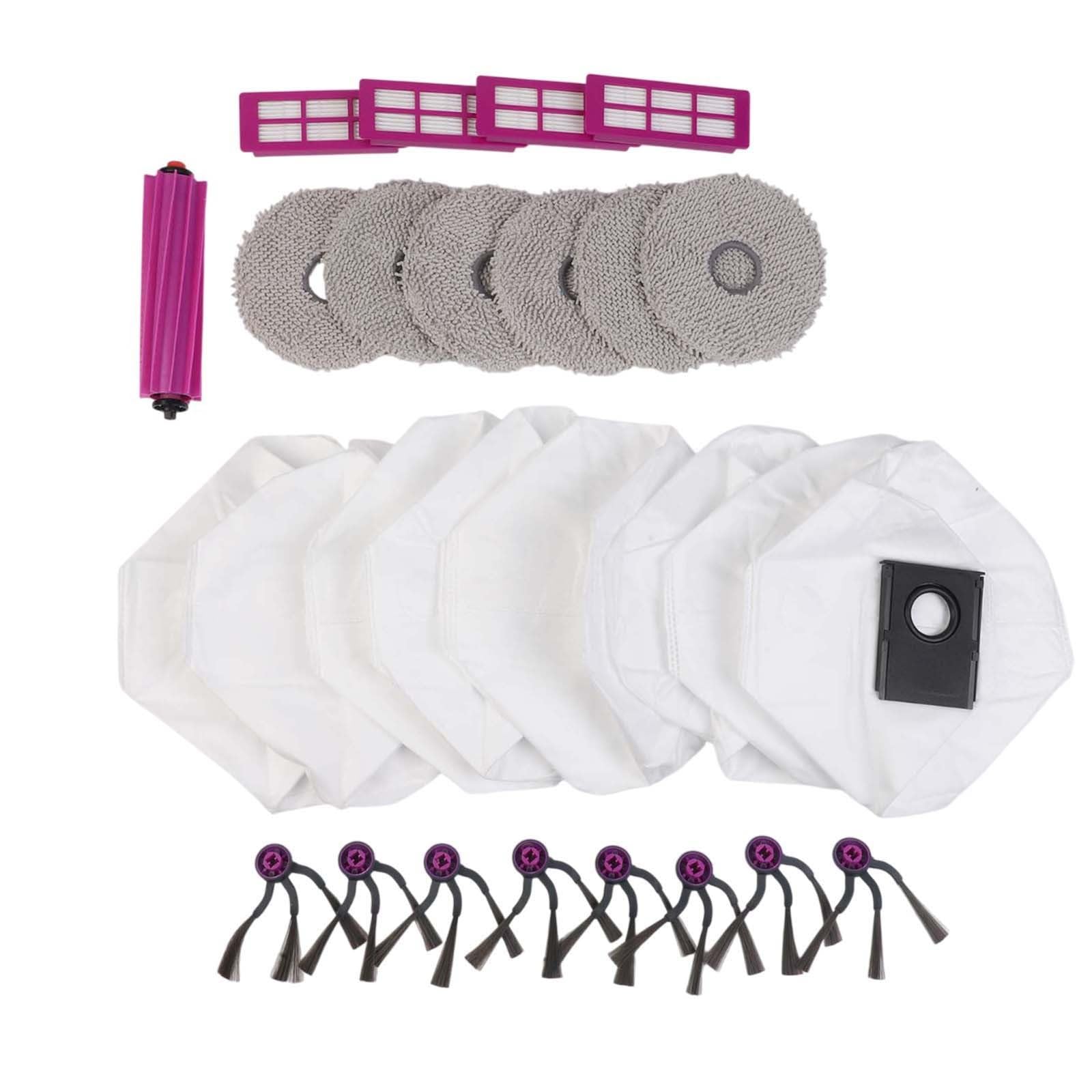 FUBESK V16 J15 Auto-svuotamento Robot Aspirapolvere Accessori di ricambio/Spazzola Principale/Panno Mop Filtro/Filtro Aspirapolvere Sacchetto di Polvere Lavabile Microfibra Pavimento Mop Pads