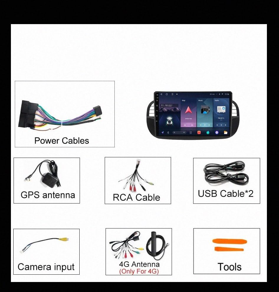Coche Carplay Portátil Citroen DS5 2011-2018 Radio Pantalla Táctil HD Bluetooth 7